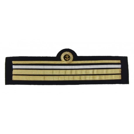 Tours de manche de veste d'uniforme Officier de port, grade Lieutenant 1ère Classe