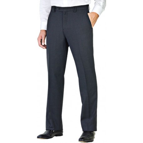 Pantalon Bleu Marine coupe droite 50% laine anti-tache