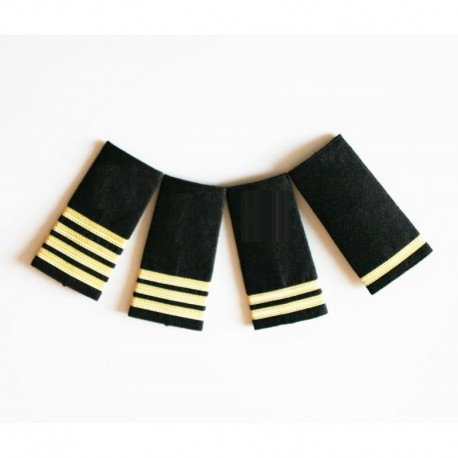 Epaulettes galonnées pour les uniformes de la Marine Marchande