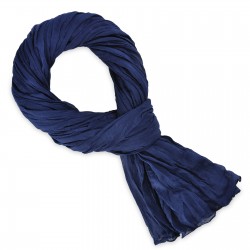 Cheiche bleu marine en coton