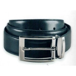 Ceinture Femme en cuir ajustable et réversible Noir - Marron