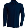Polo bleu marine MANCHES LONGUES brodé Officier de Port